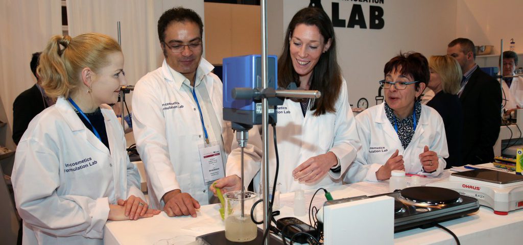 Products formulated and tested live at the Formulation Lab during in-cosmetics Latin-America 2016