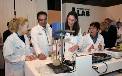 Products formulated and tested live at the Formulation Lab during in-cosmetics Latin-America 2016