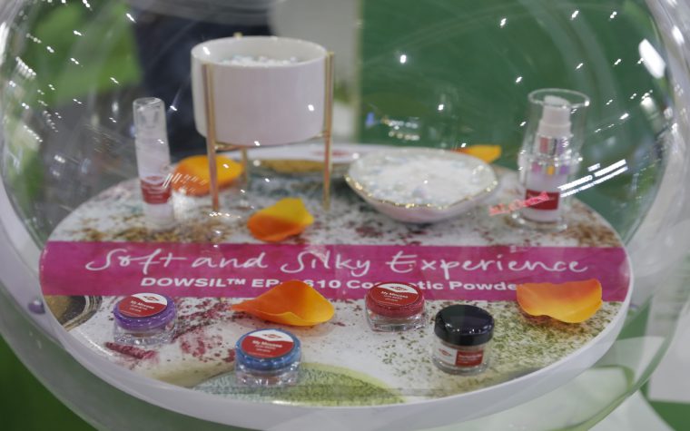 Innovation Zone display at in-cosmetics Asia