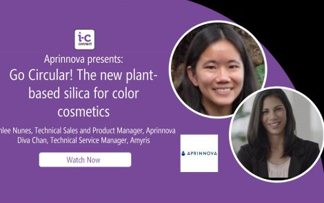 Aprinnova presents: Go Circular! The new plant-based silica for color cosmetics (in-cosmetics Virtual Webinar)