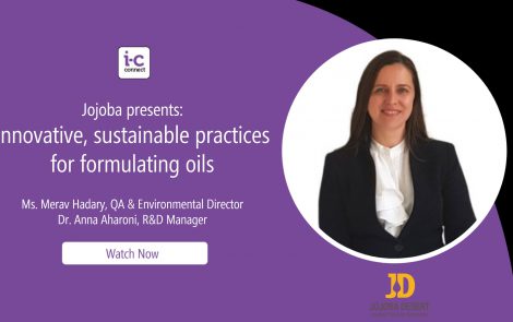 Jojoba presents: Innovative, sustainable practices for formulating natural oils (in-cosmetics Virtual Webinar)